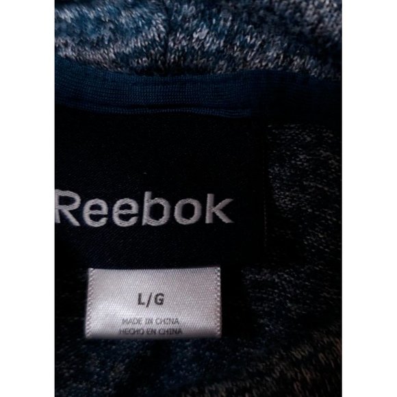 Reebok Large Green Cowl Neck Long Sleeve Roo Pocket Stretch Hoodie Sweatshirt - Picture 10 of 11